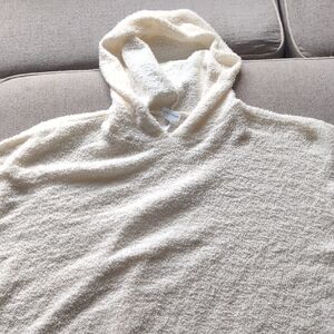 Jenni Cozy Cream Hooded Sweater Shall